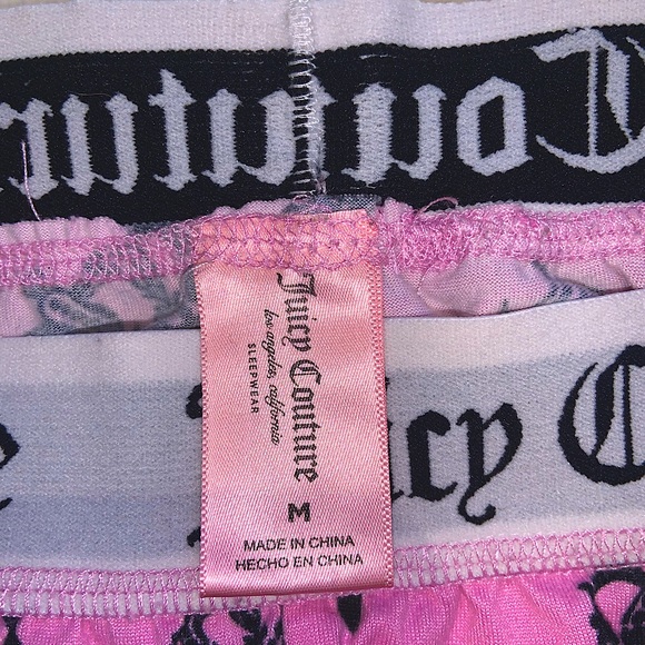 ✨Juicy Couture medium pink PJ shorts ✨ from the sleepwear collection ☁️ - Picture 4 of 9